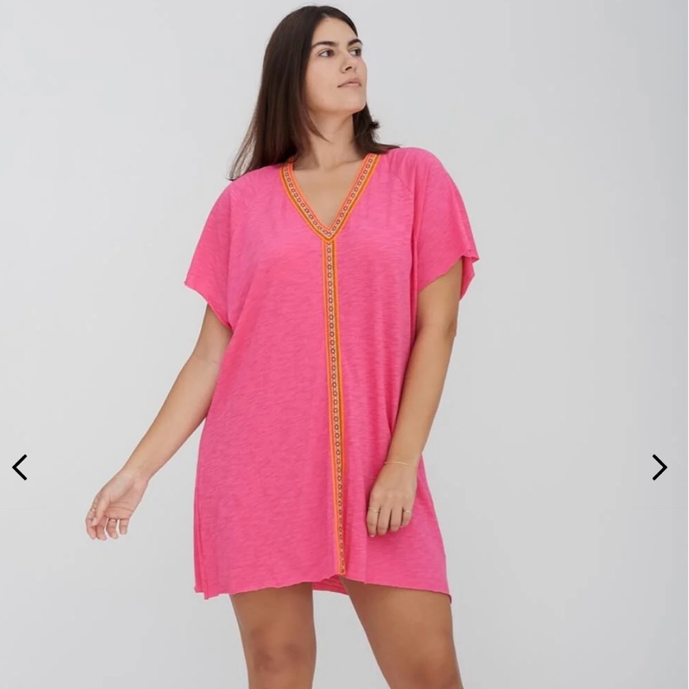 Pitusa mini abaya cover up in lime green